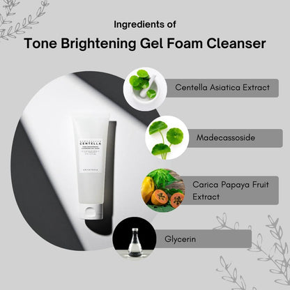 Madagascar Centella Tone Brightening Cleansing Gel Foam [125ml]