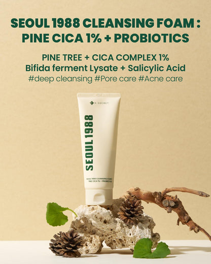 Cleansing Foam: Pine Cica 1% + Probiotics [150ml]