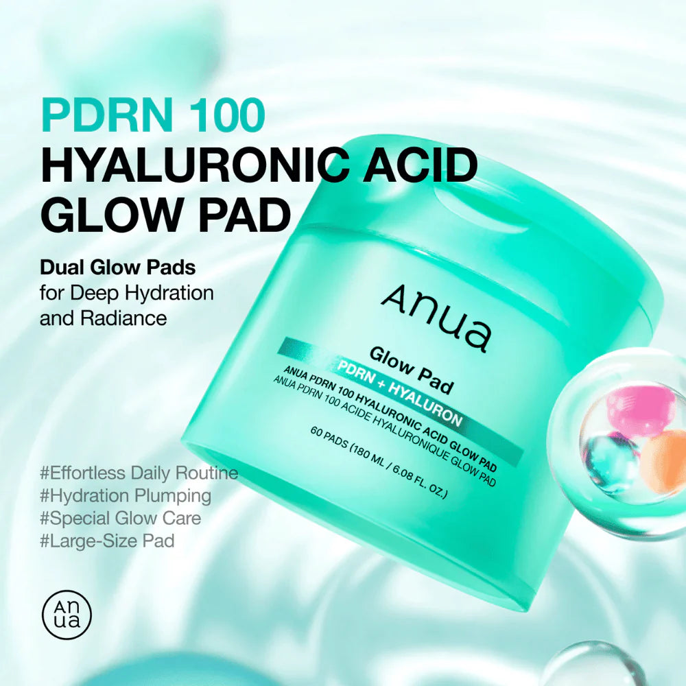 PDRN 100 Hyaluronic Acid Glow Pad [60pads]