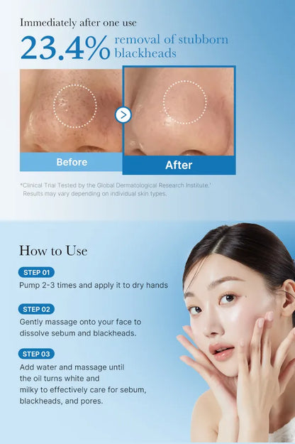 Zero Pore Blackhead Deep Cleansing Oil [205ml]