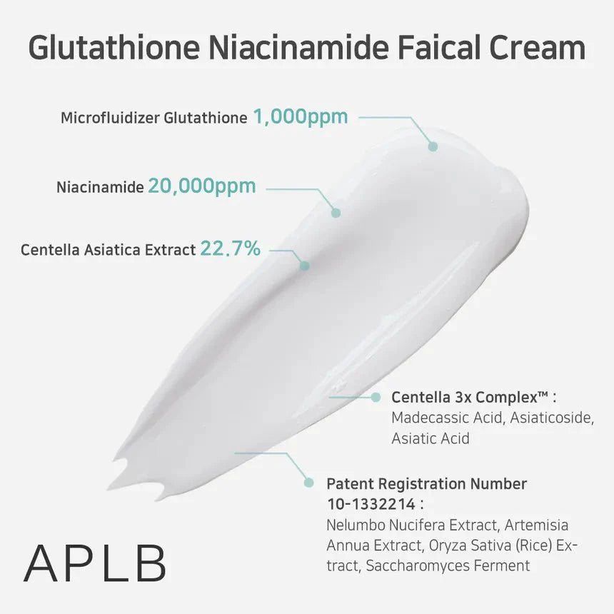 [APLB] Glutathione Niacinamide Facial Cream [55ml] - Moisturizer