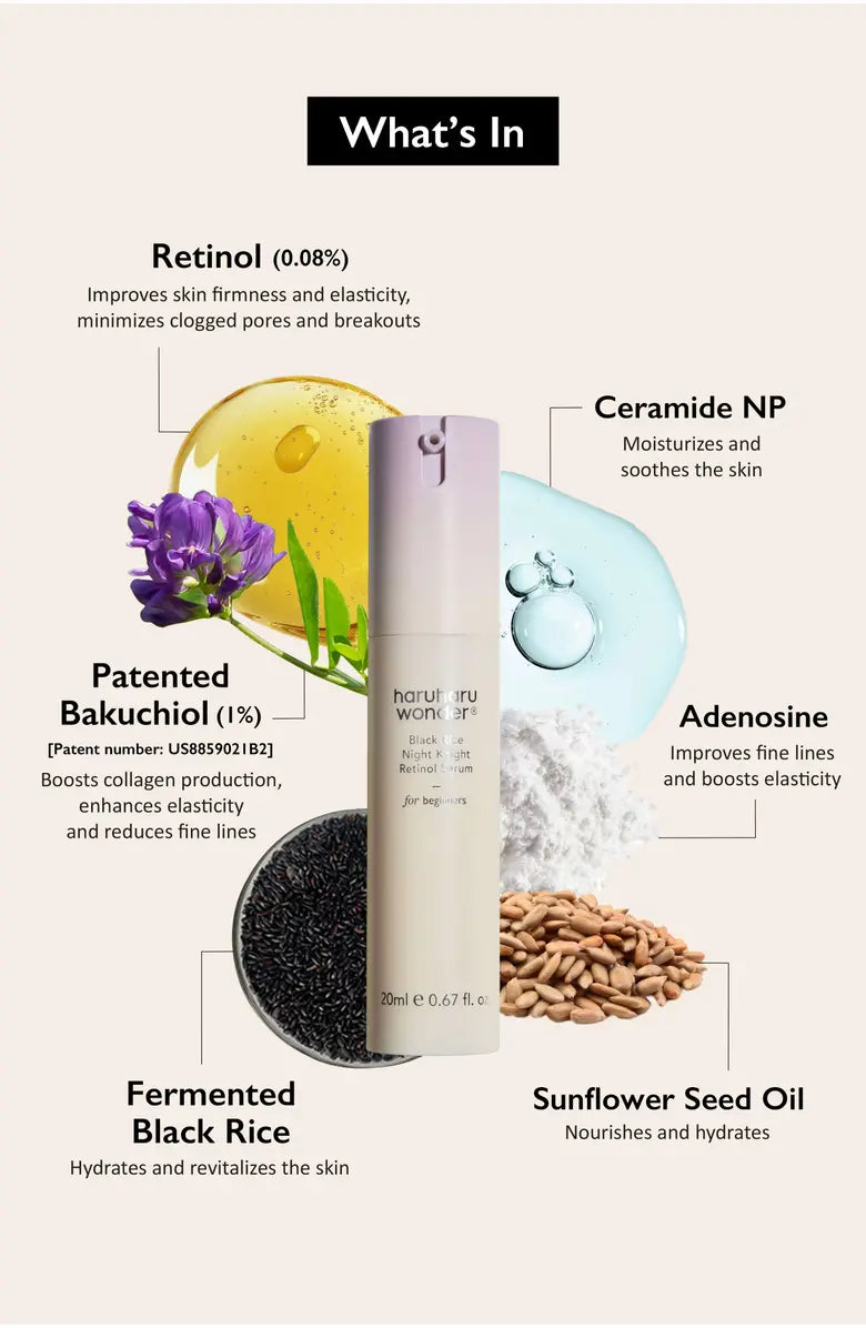 Black Rice Night Knight Retinol Serum [20ml]